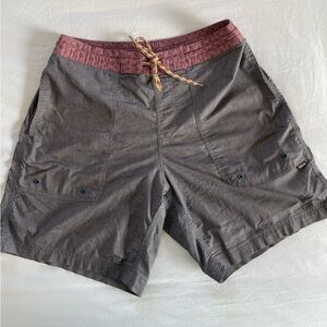 Howler Bros Board Shorts Men’s Grey Beach Pocket Logo Swim Trunk Surf Size 32